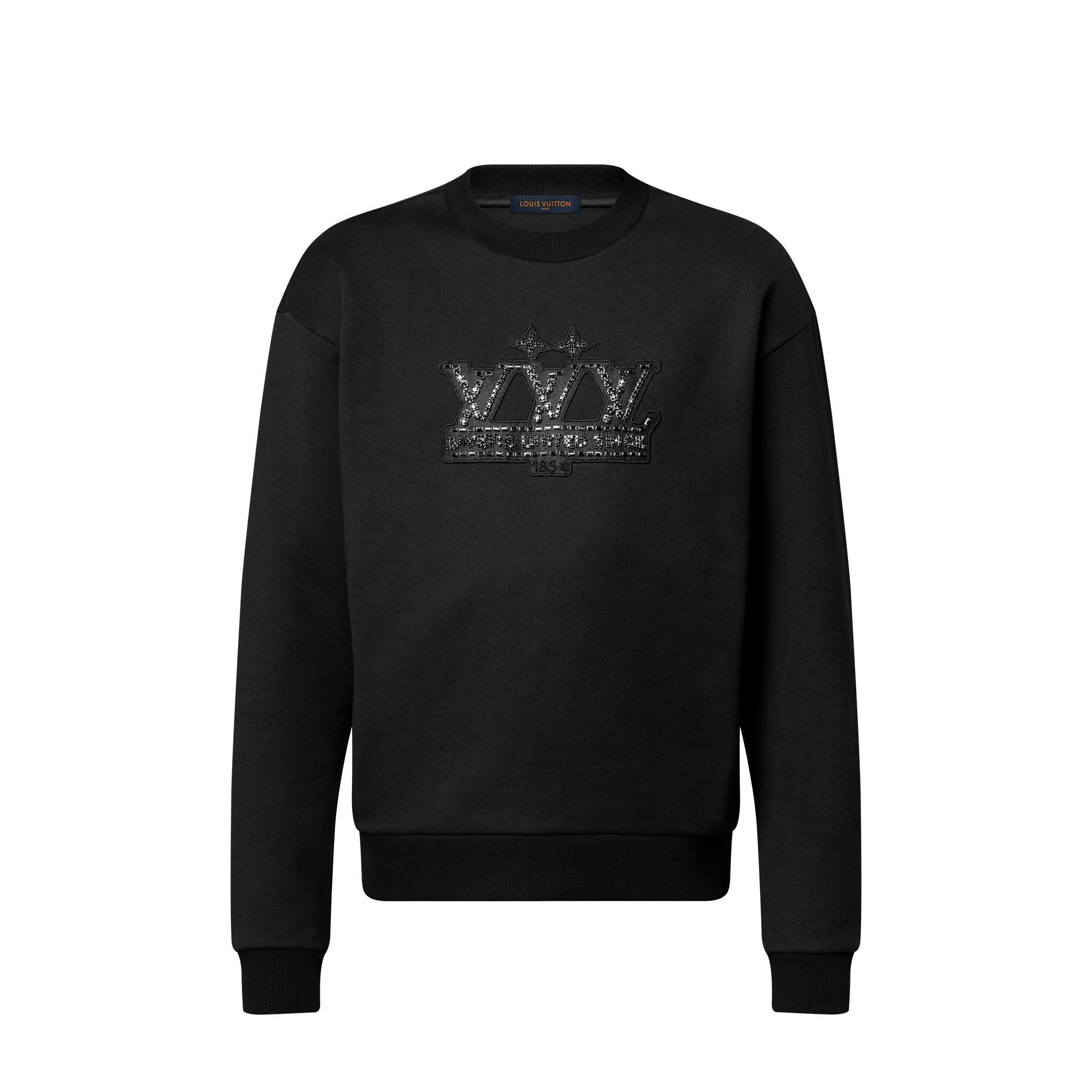 LOUIS VUITTON 20AW LV Logo Sweat Shirt Embellished Signature Patch